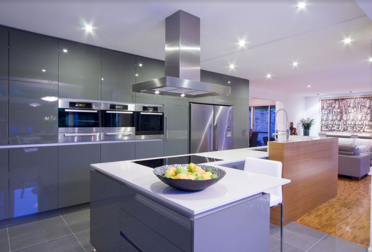 Grey Modern Kitchen Design by Upgrade Bathrooms