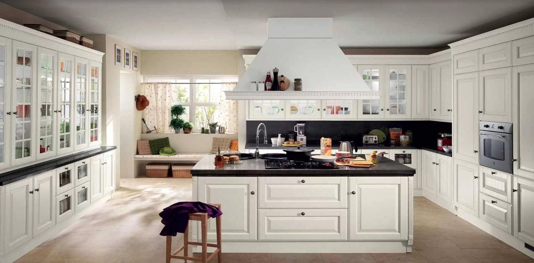 Traditional White Kitchen Design by Upgrade Bathrooms