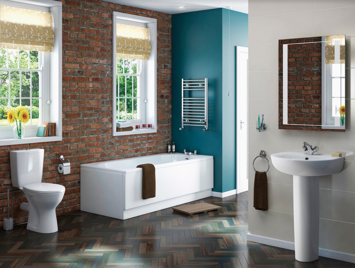Bathroom Design with Brick Walls by Upgrade Bathrooms